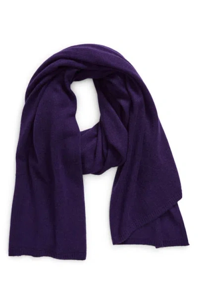 Nordstrom Cashmere Scarf In Purple Pennant