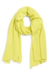 Nordstrom Cashmere Scarf In Yellow