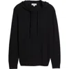 Nordstrom Cashmere Sweater Hoodie In Black