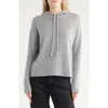 Nordstrom Cashmere Sweater Hoodie In Gray