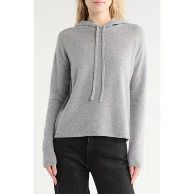 Nordstrom Cashmere Sweater Hoodie In Gray
