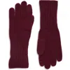 Nordstrom Cashmere Tech Gloves In Burgundy