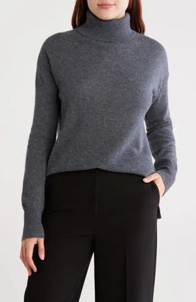 Nordstrom Cashmere Turtleneck Sweater In Gray