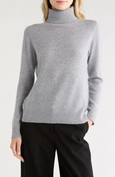 Nordstrom Cashmere Turtleneck Sweater In Gray