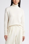 Nordstrom Cashmere Turtleneck Sweater In Ivory Pristine