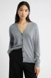 Nordstrom Cashmere V-neck Cardigan In Gray