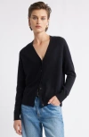 Nordstrom Cashmere V-neck Cardigan In Black