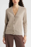 Nordstrom Cashmere V-neck Cardigan In Neutral
