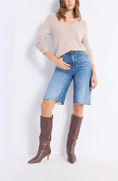 Nordstrom Cashmere V-neck Sweater In Neutral