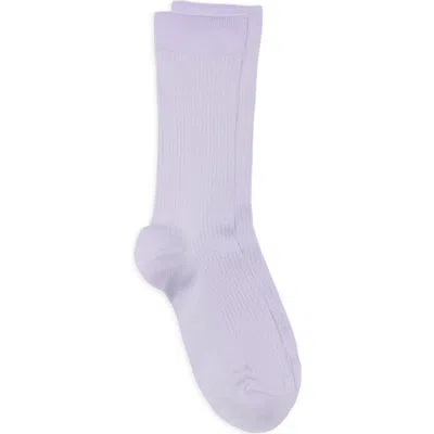 Nordstrom Casual Rib Crew Socks In Gray