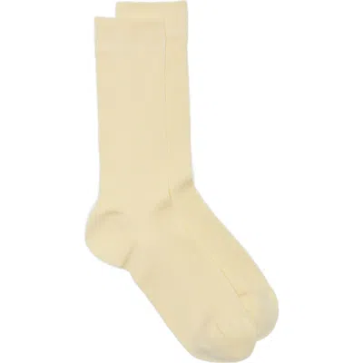 Nordstrom Casual Rib Crew Socks In Yellow