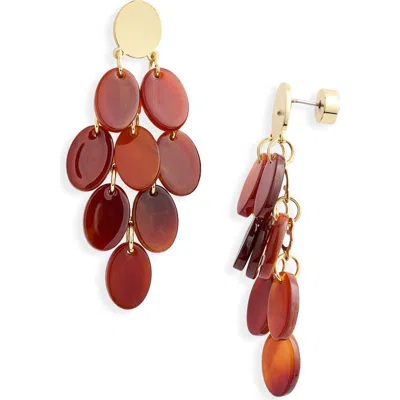 Nordstrom Chandelier Drop Earrings In Red