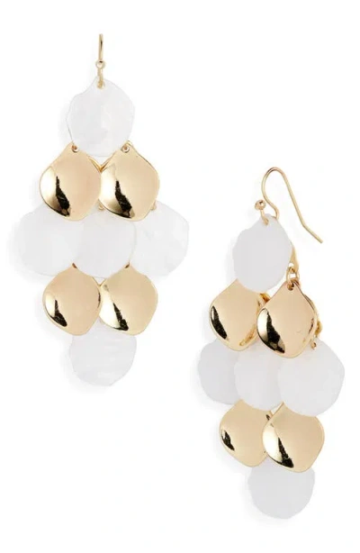 Nordstrom Chandelier Drop Earrings In White