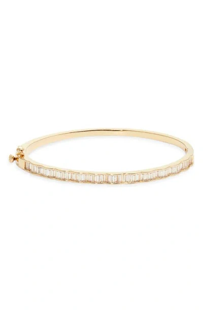 Nordstrom Channel Set Cubic Zirconia Bangle In Gold