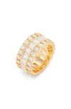 Nordstrom Channel Set Cubic Zirconia Wide Eternity Ring