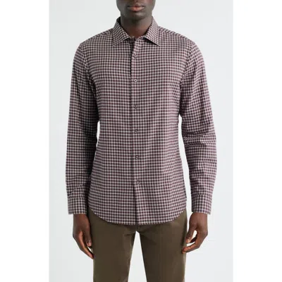 Nordstrom Check Cotton & Cashmere Button-up Shirt In Multi