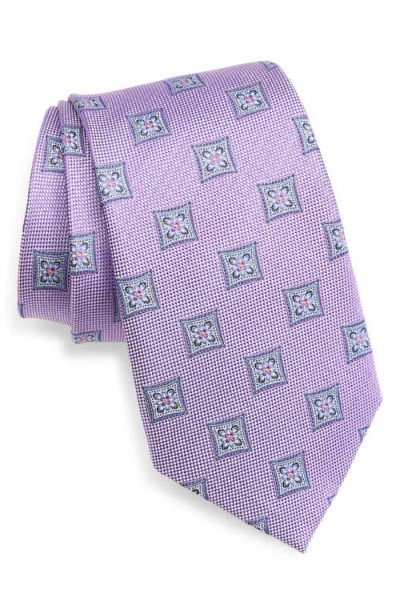 Nordstrom Check Jacquard Silk Tie In Blue
