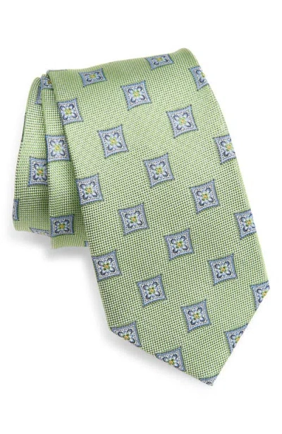 Nordstrom Check Jacquard Silk Tie In Green