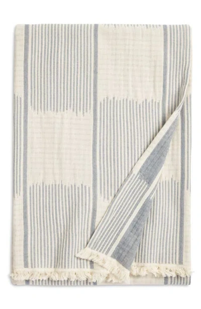Nordstrom Checkered Cotton Throw Blanket In Blue Chip Multi