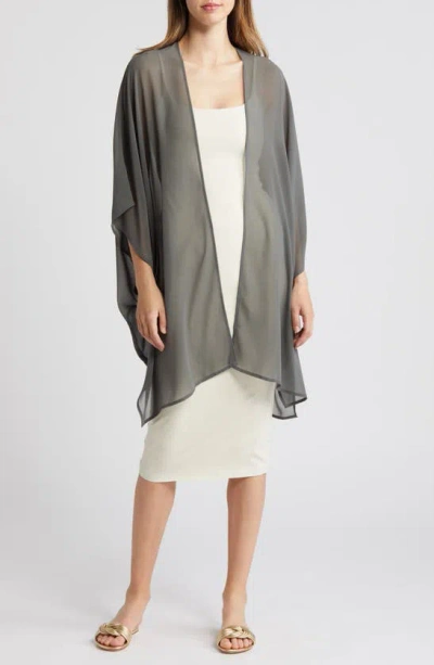 Nordstrom Chiffon Wrap In Grey Cobble