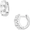 Nordstrom Chubby Cubic Zirconia Huggie Hoop Earrings In Silver