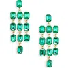 Nordstrom Chunky Crystal Chandelier Earrings In Emerald- Gold
