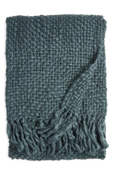 Nordstrom Chunky Handwoven Throw Blanket In Green Gables