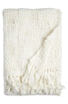 Nordstrom Chunky Handwoven Throw Blanket In Ivory Marshmallow