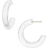 Nordstrom Chunky Resin Hoop Earrings