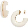 Nordstrom Chunky Resin Split Hoop Earrings
