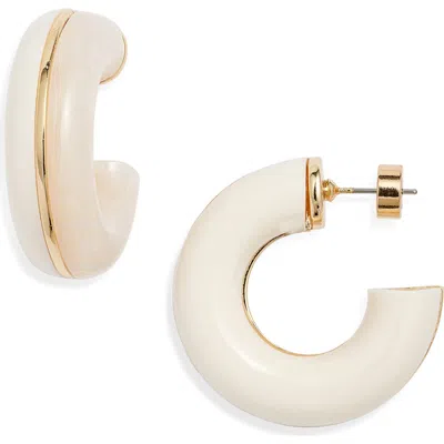 Nordstrom Chunky Resin Split Hoop Earrings