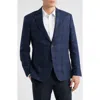 Nordstrom Cielo Plaid Virgin Wool & Linen Sport Coat In Blue