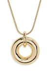 Nordstrom Circle Pendant Long Necklace