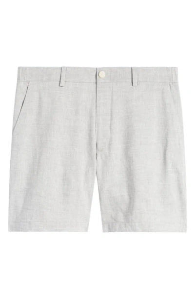 Nordstrom City Linen Blend Hybrid Shorts In Grey Ultimate