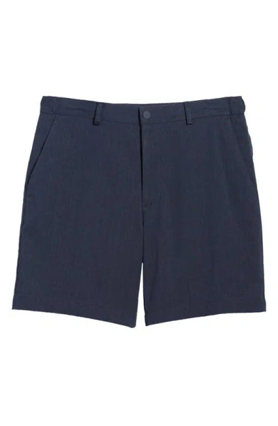 Nordstrom City Linen Blend Hybrid Shorts In Navy Blazer