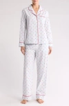 Nordstrom Classic Cotton Pajamas In Blue Drift Striped Heart