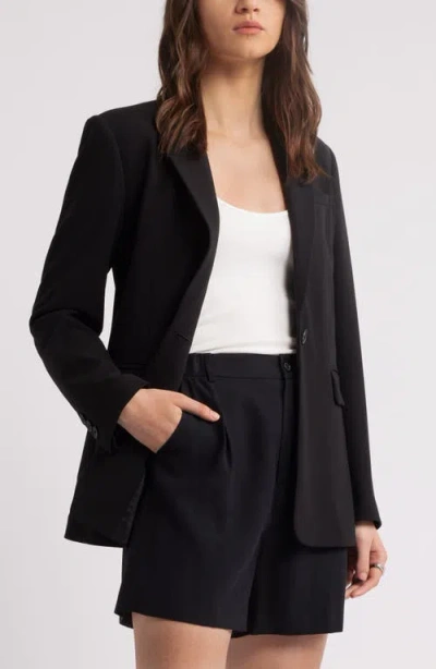 Nordstrom Cinched Waist Blazer In Black