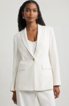 Nordstrom Relaxed Fit Blazer In Ivory Tofu