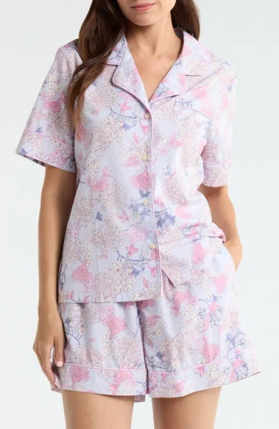 Nordstrom Classic Short Cotton Pajamas In Purple