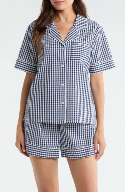Nordstrom Classic Short Cotton Pajamas In Blue
