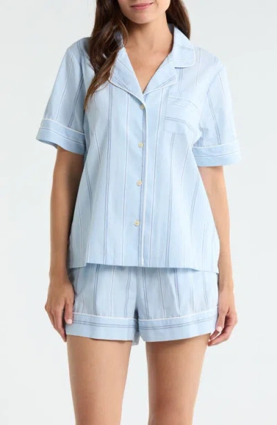 Nordstrom Classic Short Cotton Pajamas In Blue