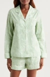 Nordstrom Classic Short Cotton Pajamas In Green