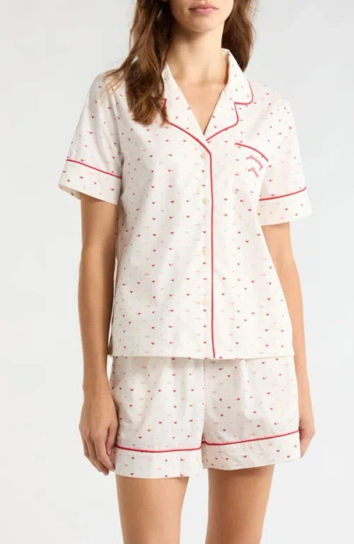 Nordstrom Classic Short Cotton Pajamas In White