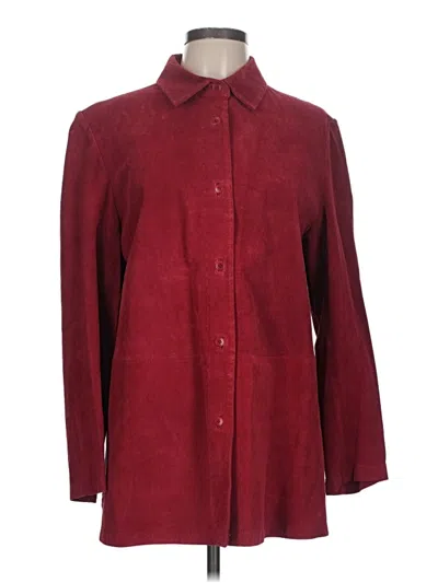 Pre-owned Nordstrom Coat In Burgundy