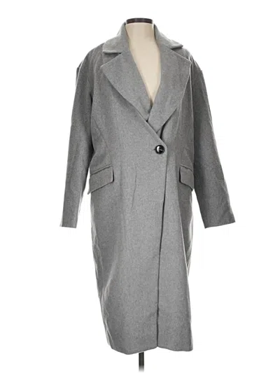 Pre-owned Nordstrom Coat In Gray