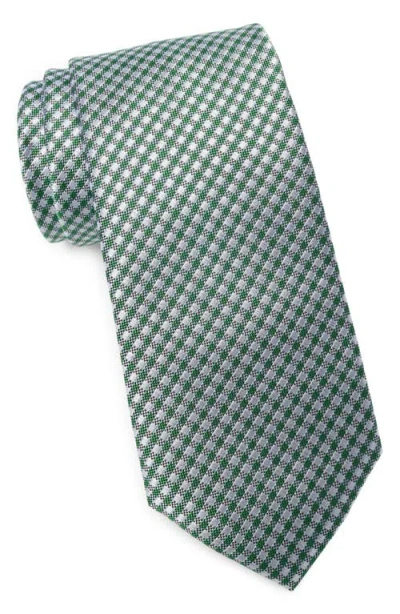 Nordstrom Cobb Gingham Silk Tie In Green