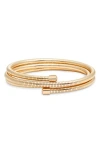 Nordstrom Coiled Omega Chain Wrap Bracelet In Gold