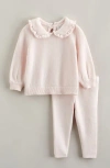 Nordstrom Collared Sweater & Leggings Set In Pink