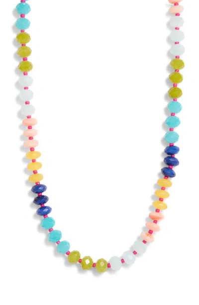 Nordstrom Color Pop Beaded Necklace In Bright Multi- Pink Combo