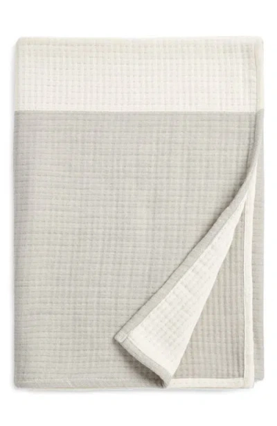 Nordstrom Colorblock Cotton Throw Blanket In Grey Griffin Multi